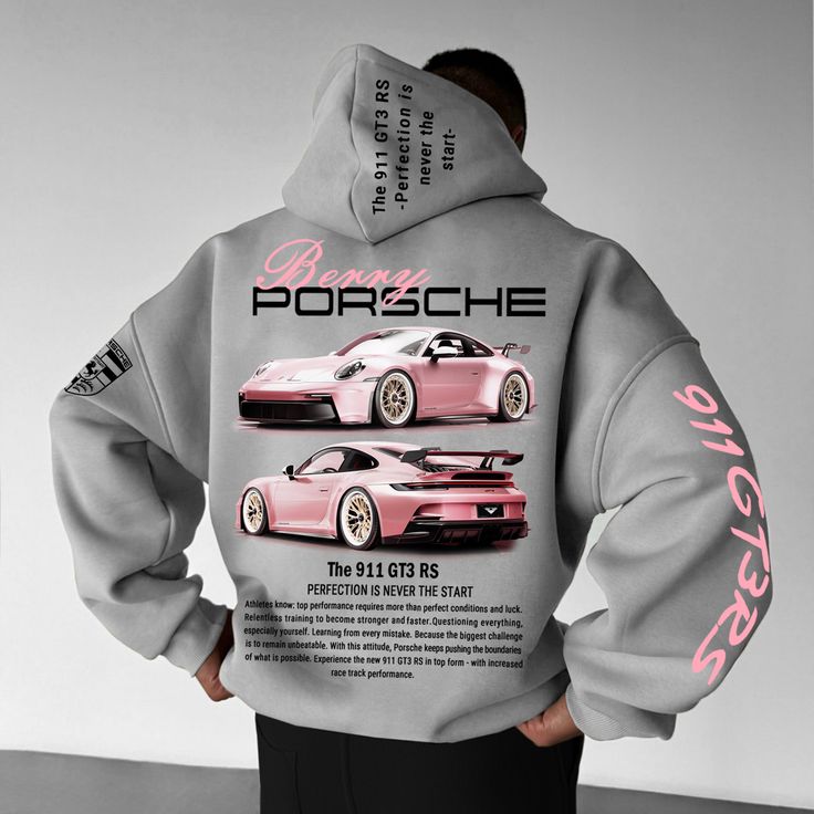 Oversized Sports Car 911 GT3RS Hoodie